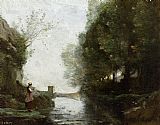 Famous Square Paintings - Watercourse leading to the square tower